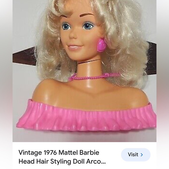 Make Me Pretty Barbie Styling Head Vintage 1988- 90s - Picture 9 of 10